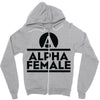 alpha female Zipper Hoodie