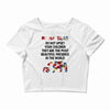mama bear message Crop Top