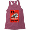 vintage tt race poster, ideal gift or birthday present Racerback Tank