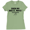 Suck my balls mate Ladies Fitted T-Shirt