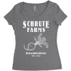Schrute Farms Women's Triblend Scoop T-shirt