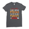 cut into pizzas Ladies Fitted T-Shirt