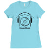 house music Ladies Fitted T-Shirt