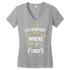 legendary riders are born in 1962 Women's V-Neck T-Shirt