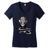 mr potato black knight Women's V-Neck T-Shirt