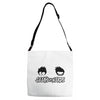 geeks vs nerds Adjustable Strap Totes