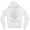 white lotus Zipper Hoodie