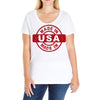 made in usa Ladies Curvy T-Shirt