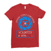 aperture science volunteer Ladies Fitted T-Shirt