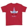 birthday unicorn family series brother Youth Tee