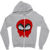 Deadpool Skull Zipper Hoodie