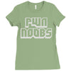 pwn noobs Ladies Fitted T-Shirt
