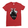 eiffel heart Ladies Fitted T-Shirt