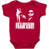 the blues brothers inspired on a mission from god funny Baby Bodysuit
