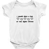 i would date u but u r not dylan o'brien Baby Onesie