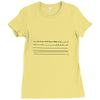 bird on a wire men's Ladies Fitted T-Shirt