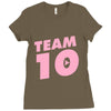 team 10 light pink Ladies Fitted T-Shirt