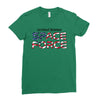 United States Space Force American Flag Ladies Fitted T-Shirt