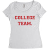 College Team Women's Triblend Scoop T-shirt