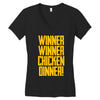 Winner Winner Chicken Dinner Women's V-Neck T-Shirt