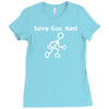 save gas run Ladies Fitted T-Shirt