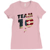 team 10 american flag Ladies Fitted T-Shirt