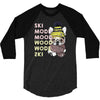 ski mood french bulldog 3/4 Sleeve Shirt