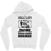 Never Underestimate A Papaw With An Engineer Degree Zipper Hoodie