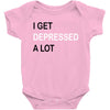 i get deppresed a lot Baby Bodysuit