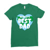 World's Best Dad Looks Like Ladies Fitted T-Shirt