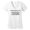 i know i swear a lot Women's V-Neck T-Shirt