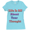 life is all Ladies Fitted T-Shirt