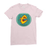 angry goldfish cartoon Ladies Fitted T-Shirt
