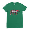 Floral Baby Bear Ladies Fitted T-Shirt