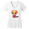 puppy love Women's V-Neck T-Shirt