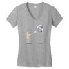 swan kick Women's V-Neck T-Shirt