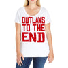 outlaws to the end 2 Ladies Curvy T-Shirt