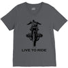 live to ride V-Neck Tee