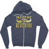 funny black mustache may the stache be with you Zipper Hoodie