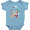 the burning joke Baby Onesie