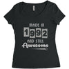made in 1992 and still awesome Women's Triblend Scoop T-shirt