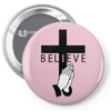 i believe in cross and pray Pin-back button