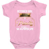 october girl is a perfect combination of princess and warrior Baby Bodysuit