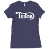 triton cafe racer motorcycle Ladies Fitted T-Shirt