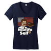 meat yo self! Women's V-Neck T-Shirt