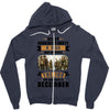 Never Underestimate A Man Who Watches The 100 And Was Born in December Zipper Hoodie