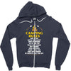Camping Rules Zipper Hoodie