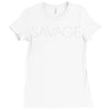 savage (2) Ladies Fitted T-Shirt