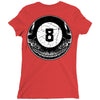 8ball skull Ladies Fitted T-Shirt