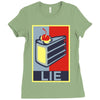 lie Ladies Fitted T-Shirt
